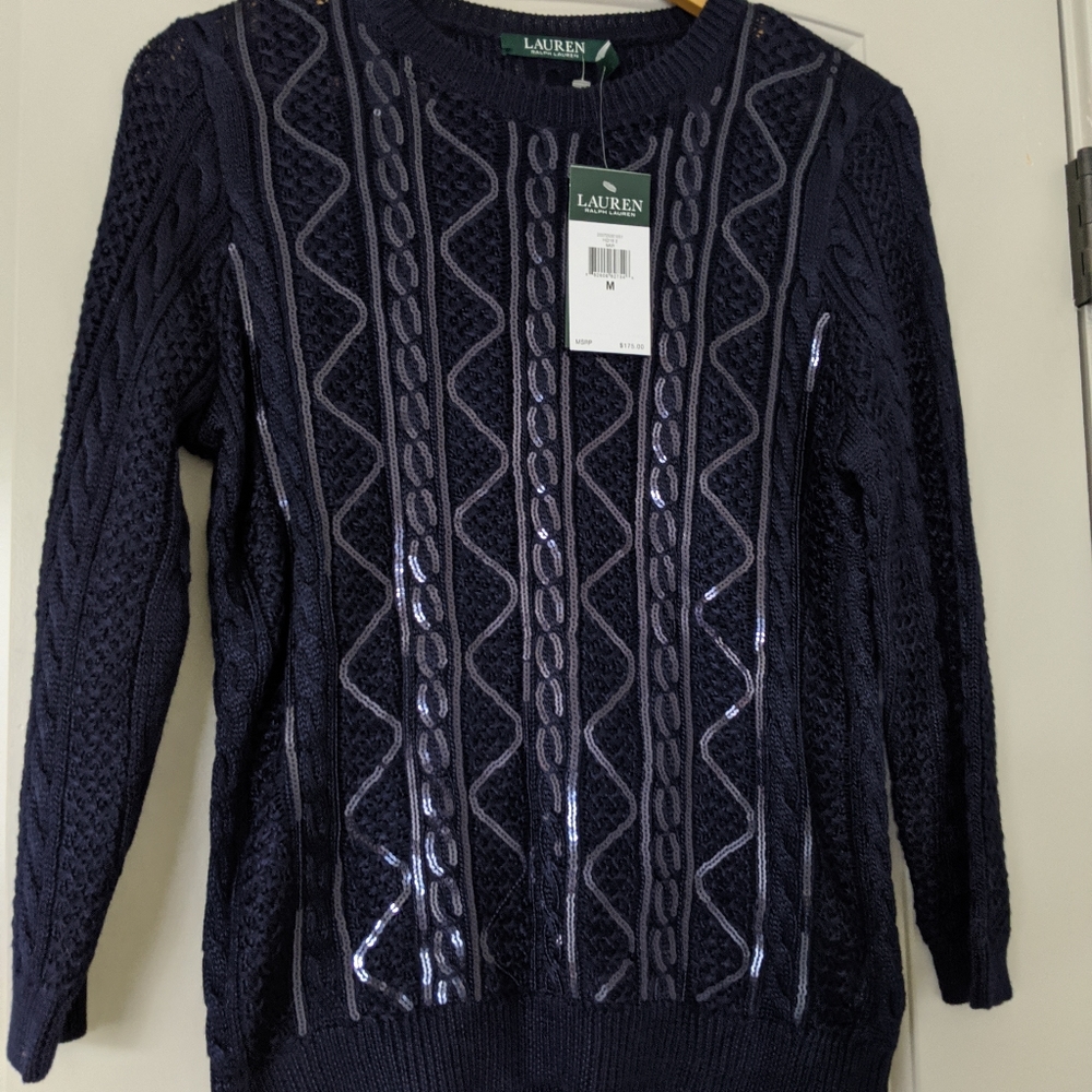 Ralph Lauren Navy Delicate Sweater.